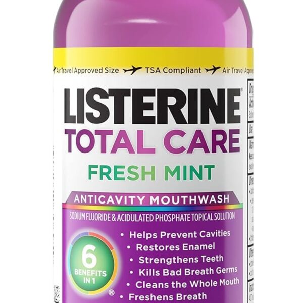 Listerine Total Care Mouthwash Fresh Mint (3.2 oz, 24 Pack)/24pk