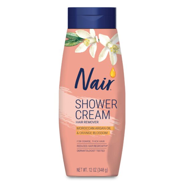 Nair Shower Cream Argan Oil Hair Remover (12 oz)/12pk