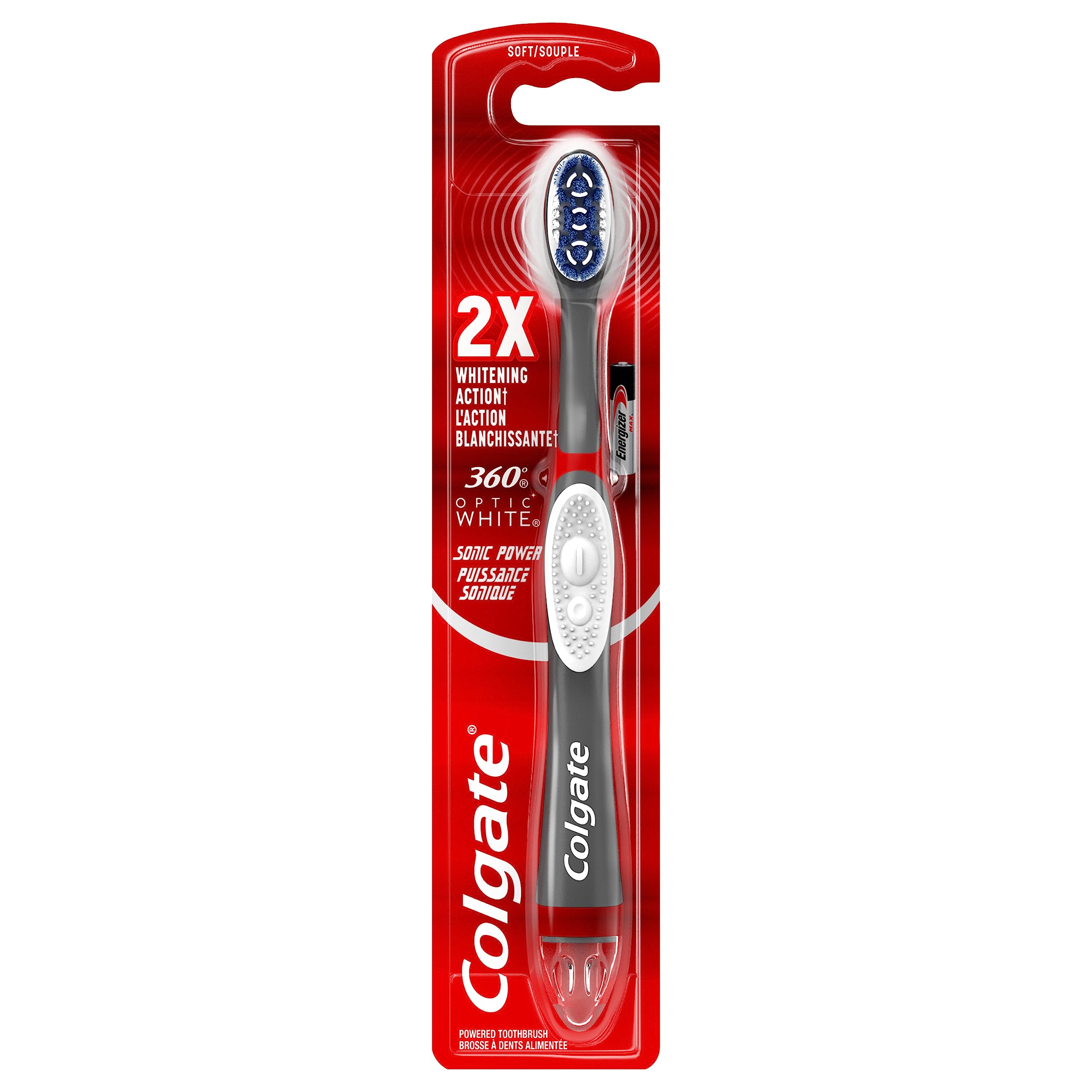 Version 1.0.0 Colgate 360 Optic White Sonic Toothbrush (1 ct)/72pk - Image 1