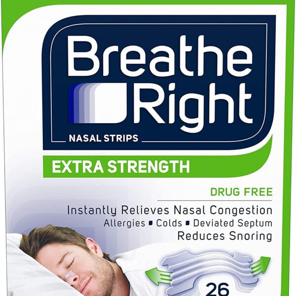 Breathe Right Extra Strength Nasal Strips Clear (78 Count)/24pk