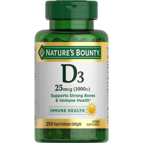 Nature's Bounty Vitamin D3 (250 Count)/24pk