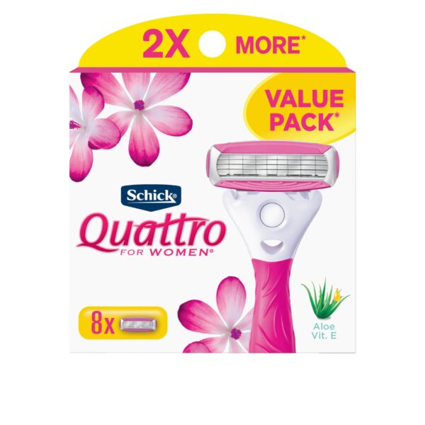 Schick Quattro Women's Razor Refills (8 Count)/72pk