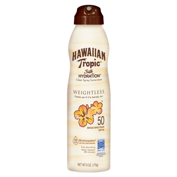 Hawaiian Tropic Spray Sunscreen SPF 50 (6 oz)/12pk