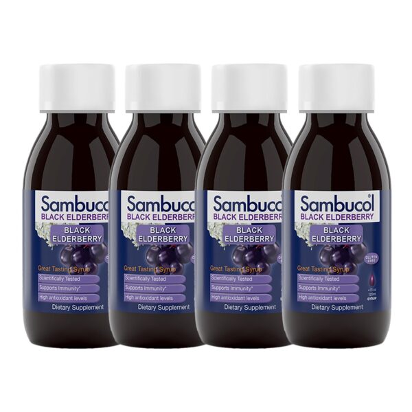 Sambucol Elderberry Syrup Original (4 oz, 4 Pack)/24pk