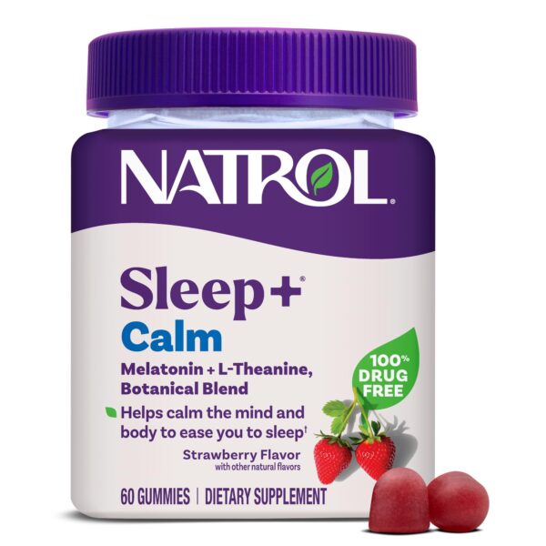 Natrol Melatonin Sleep+ Calm Gummies (60 ct)/12pk