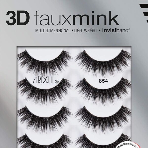 Ardell 3D Faux Mink Lashes 854 (4-pair)/36pk