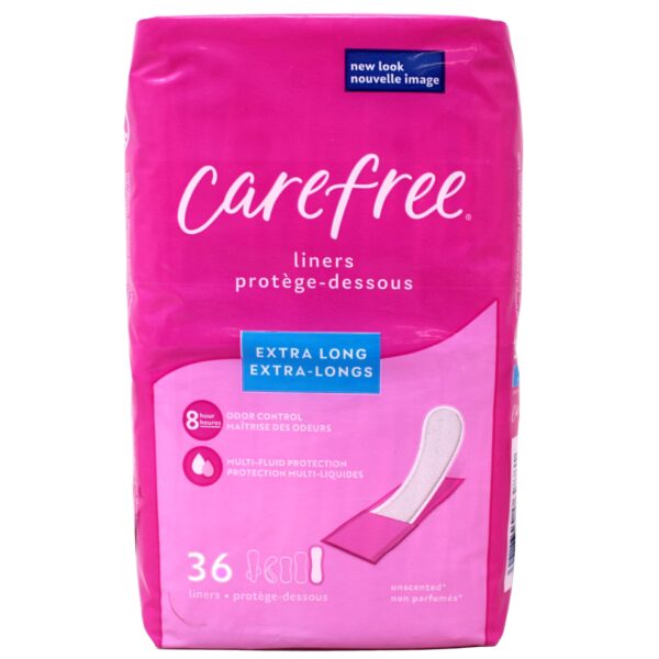 Carefree Acti-Fresh Liners Extra Long (36 ct)/8pk