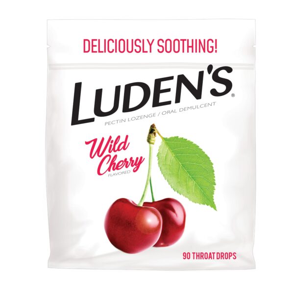 Ludens Throat Drops Wild Cherry (90 Count)/24pk