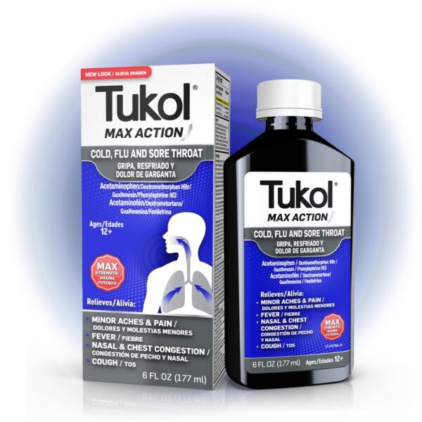 TUKOL Max Action Cough & Cold Medicine (6 oz)/12pk