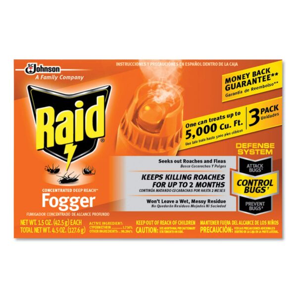 Raid Deep Reach Fogger (1.5 oz, 3-pack)/12pk