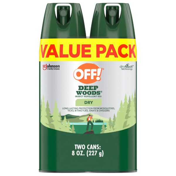 OFF! Deep Woods Insect Repellent Dry Spray (4 oz, 2 ct)/12pk