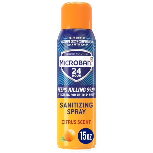 Microban Disinfectant Spray Citrus Scent (15 oz)/6pk
