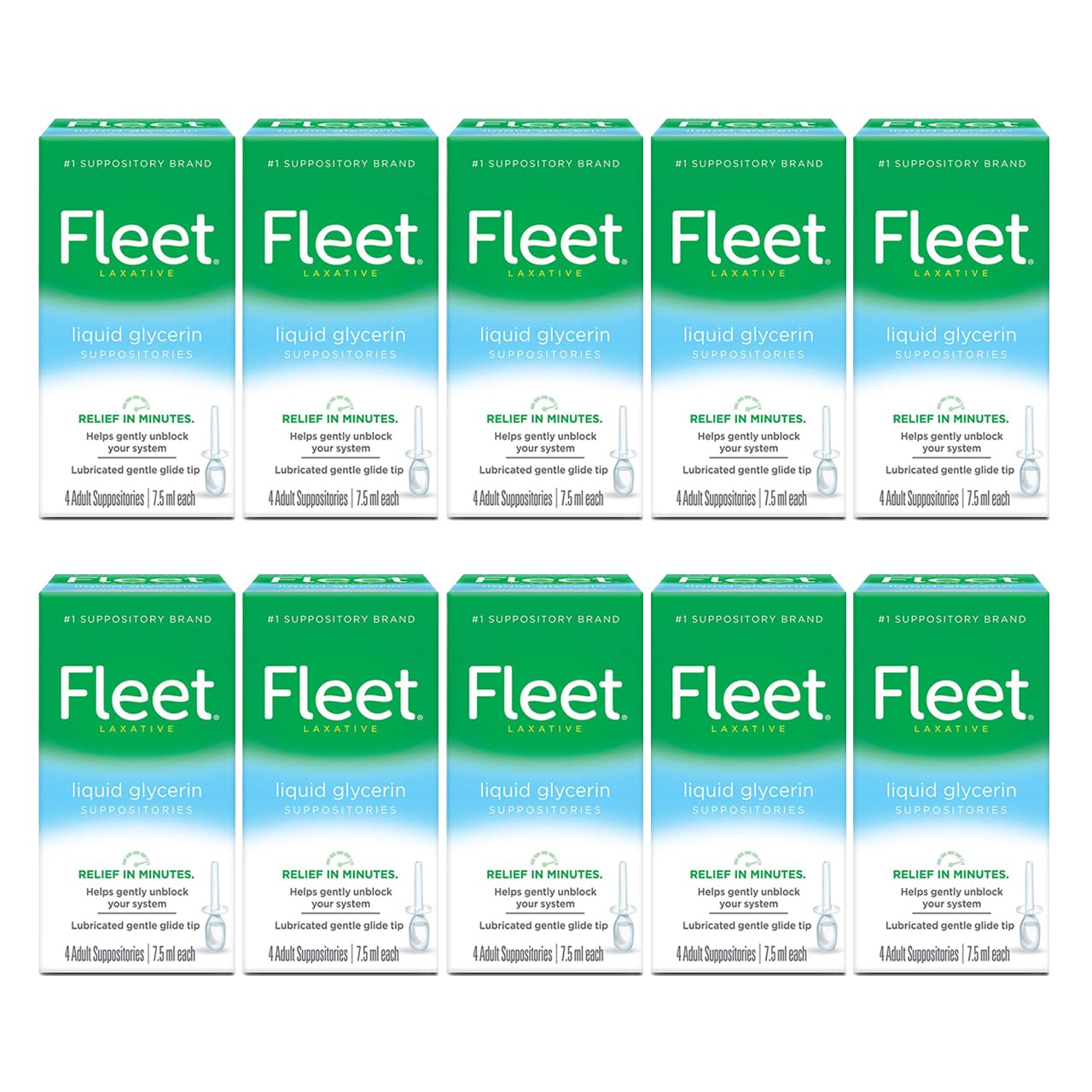 Version 1.0.0 Fleet Liquid Glycerin Suppositories (4 Count, 10 Pack)/24pk - Image 1