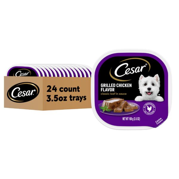 Cesar Wet Dog Food Grilled Chicken (3.5 oz, 24 ct)/24pk