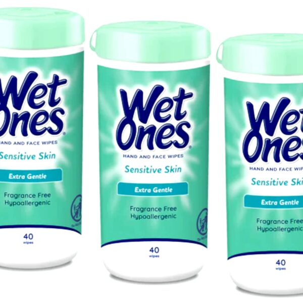 Wet Ones Hand Wipes Sensitive Skin (40 ct, 3 Pack)/12pk