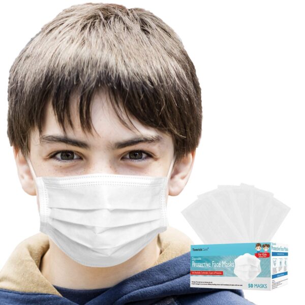 TomrickCare Kids Disposable Face Masks (50 Pack)/50pk
