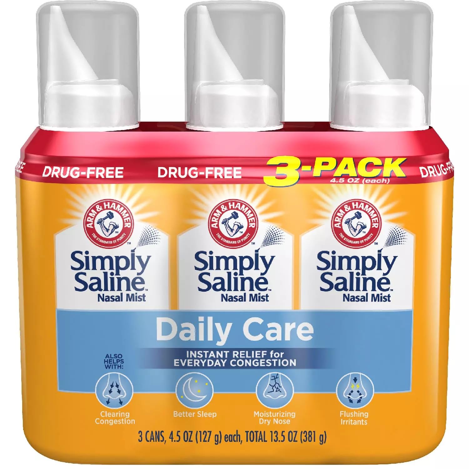 Version 1.0.0 Simply Saline Nasal Mist (4.25 oz, Pack of 3)/24pk - Image 1