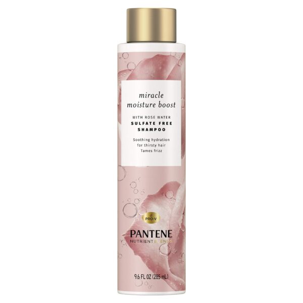 Pantene Rose Water Shampoo (9.6 oz)/4pk