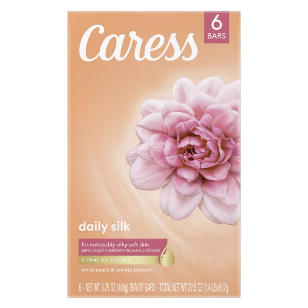 Caress Body Soap Daily Silk (3.75 oz, 6 Bars)/6pk