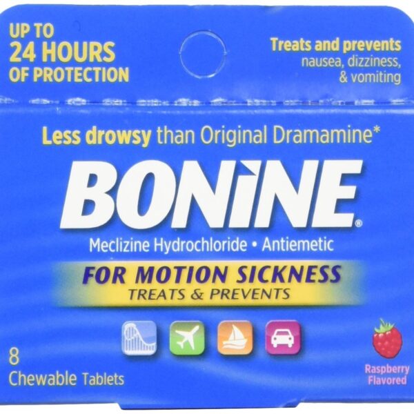 Bonine Motion Sickness Chewable Tablets (8 ct)/24pk