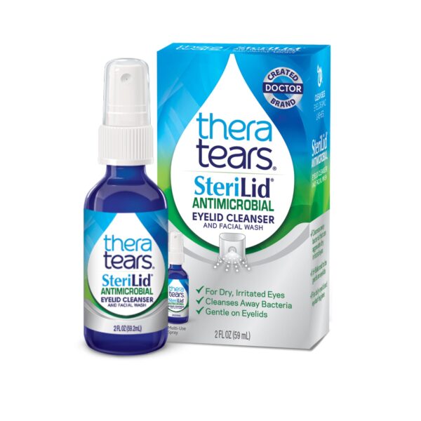 TheraTears SteriLid Antimicrobial Eyelid Cleanser (2 oz)/24pk