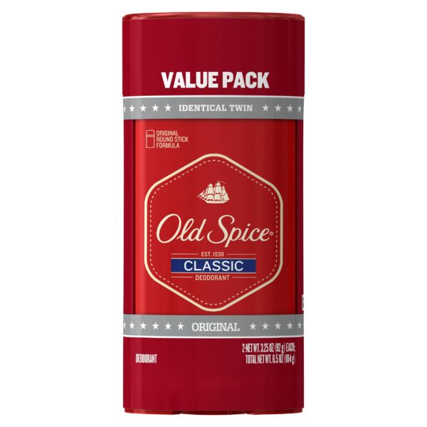 Old Spice Classic Deodorant Original Scent (3.25 oz, 2 Pack)/12pk