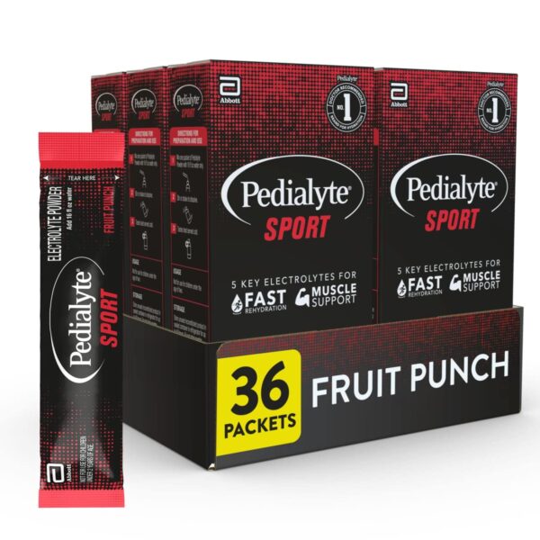 Pedialyte Sport Electrolyte Powder Fruit Punch (6 ct)/6pk