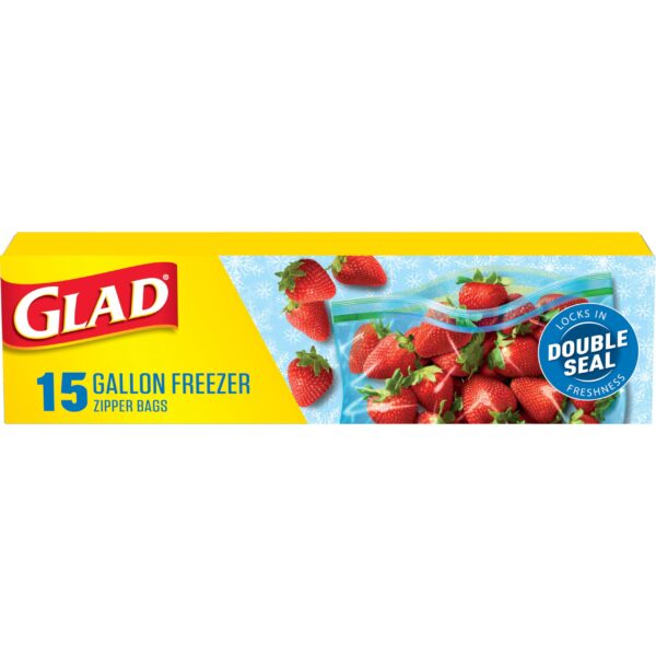 Glad Freezer Bags (15 Count)/12pk
