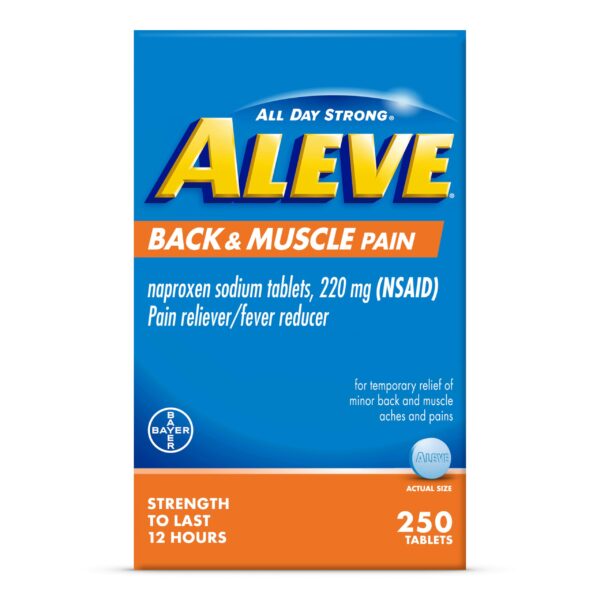Aleve Back & Muscle Pain Tablets (250 ct)/24pk