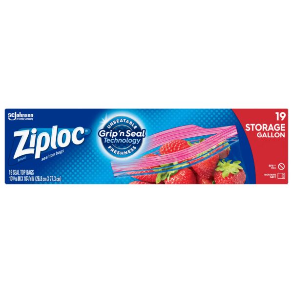 Ziploc Gallon Storage Bags (20 Count)/12pk