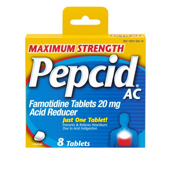 Pepcid AC Maximum Strength Heartburn Relief Tablets (8 Count)/36pk