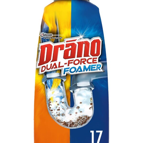 Drano Dual-Force Foamer Drain Cleaner (17 oz)/8pk