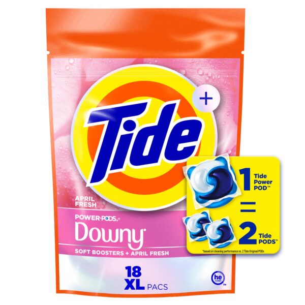 Tide Power PODs with Downy April Fresh (18 Count)/4pk
