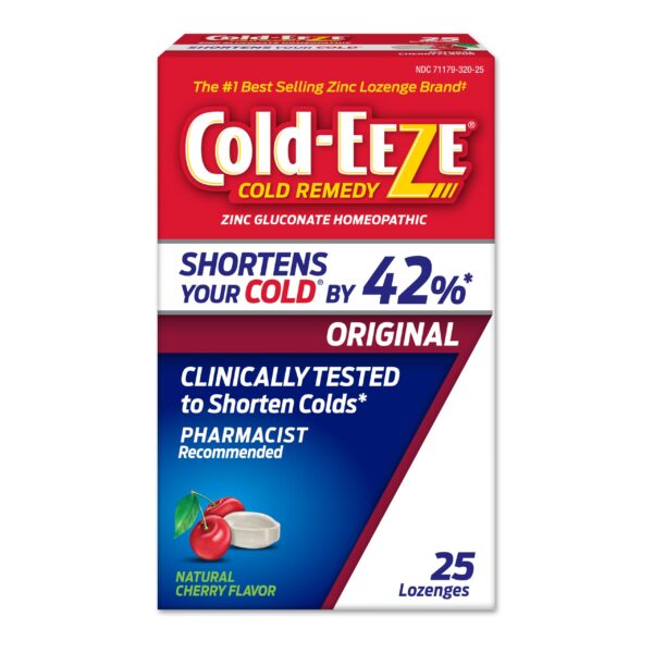 Cold-EEZE Cherry Zinc Lozenges (25 Count)/48pk