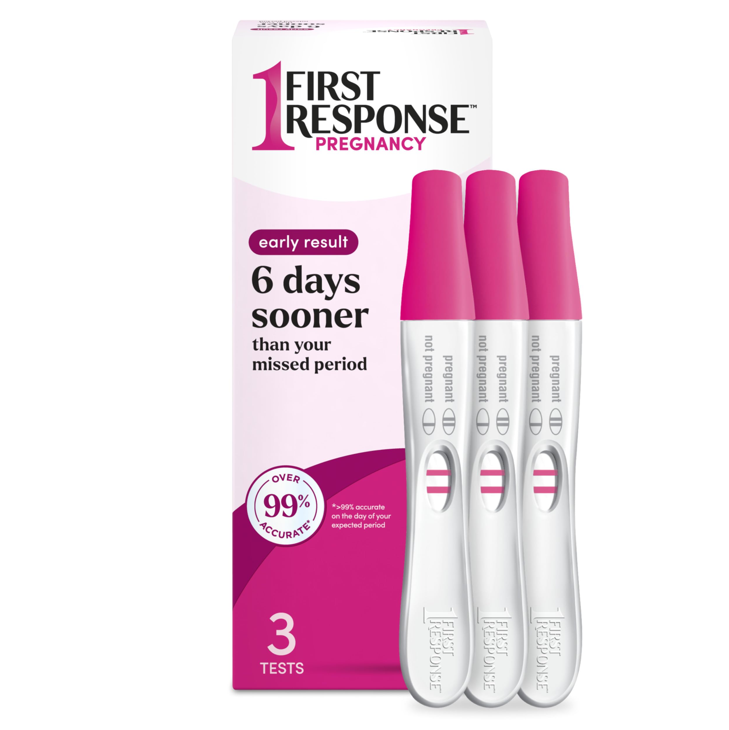 Version 1.0.0 First Response Pregnancy Test (3 Count)/12pk - Image 1