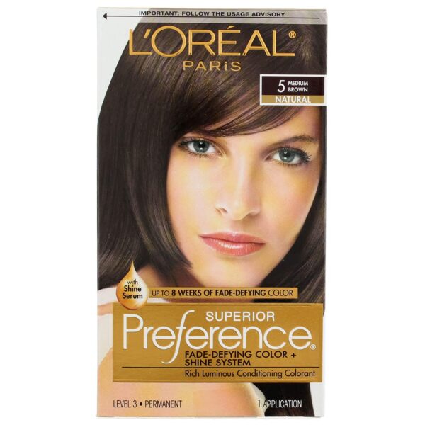 L'Oreal Superior Preference Hair Color, Medium Brown (1 ea, 12 Pack)/12pk