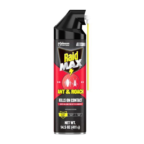 Raid Max Ant and Roach Spray (14.5 oz)/6pk