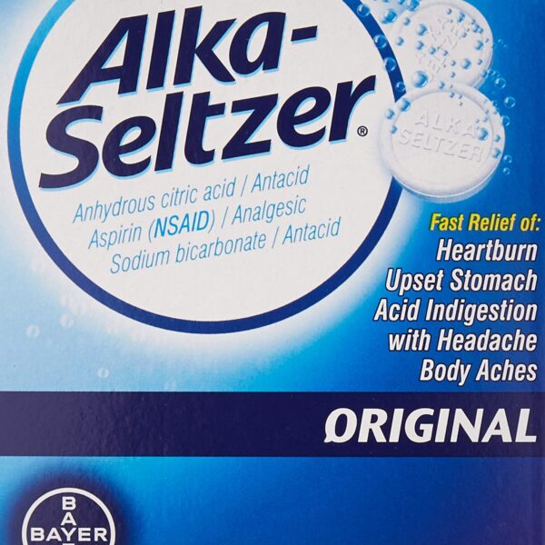 Alka-Seltzer Original Tablets (36 Count, 2 Pack)/30pk