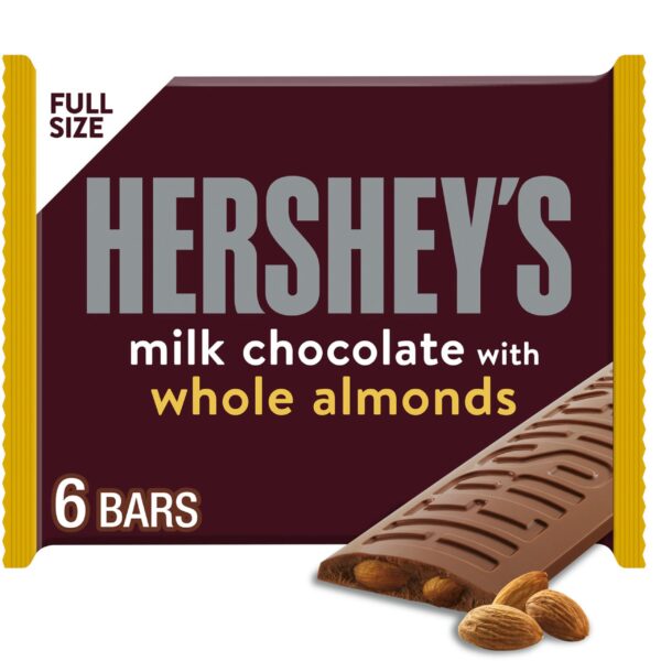 Hershey’s Milk Chocolate with Almonds (1.45 oz, 6 Pack)/24pk