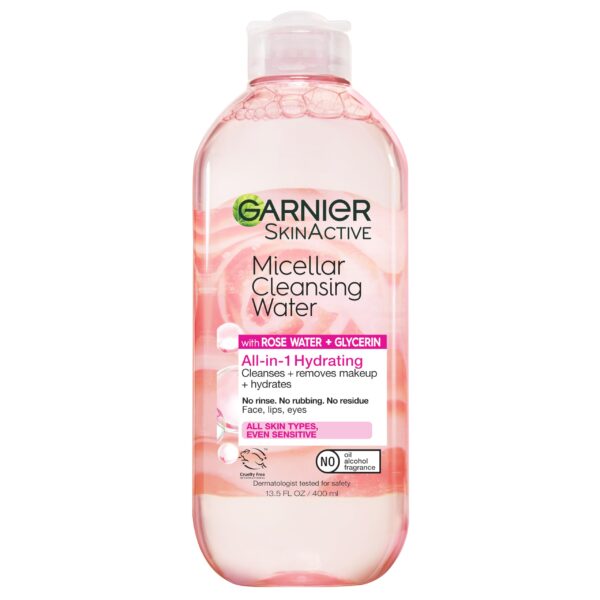 Garnier Micellar Water Rose & Glycerin (13.5 oz)/12pk