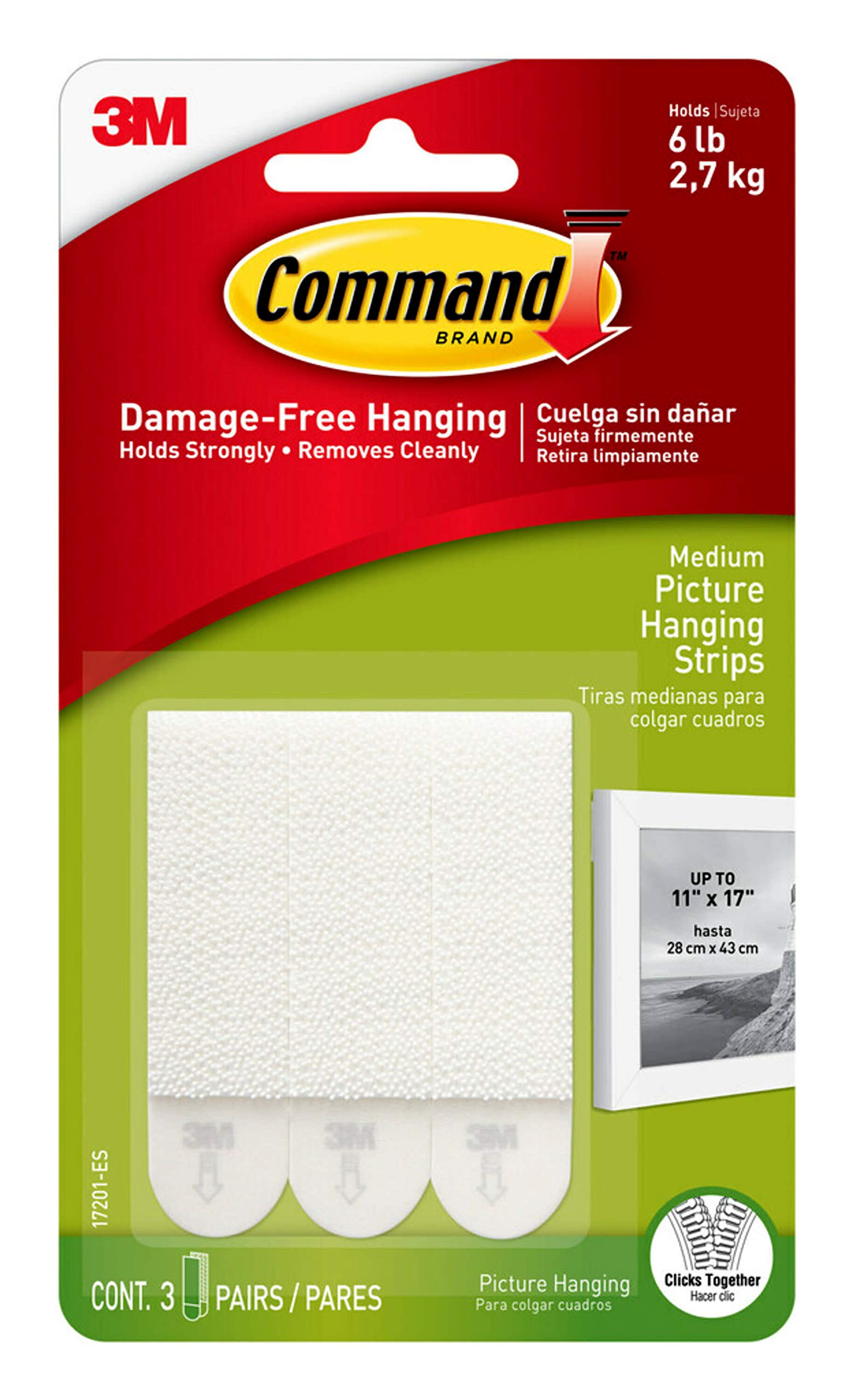 Version 1.0.0 Command Hanging Strips (3 Pairs)/27pk - Image 1