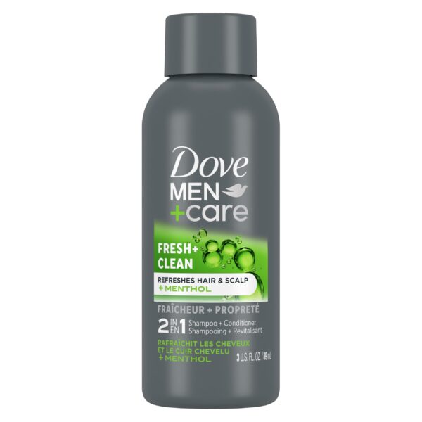Dove Men+Care 2-in-1 Shampoo + Conditioner Fresh & Clean (3 oz)/12pk