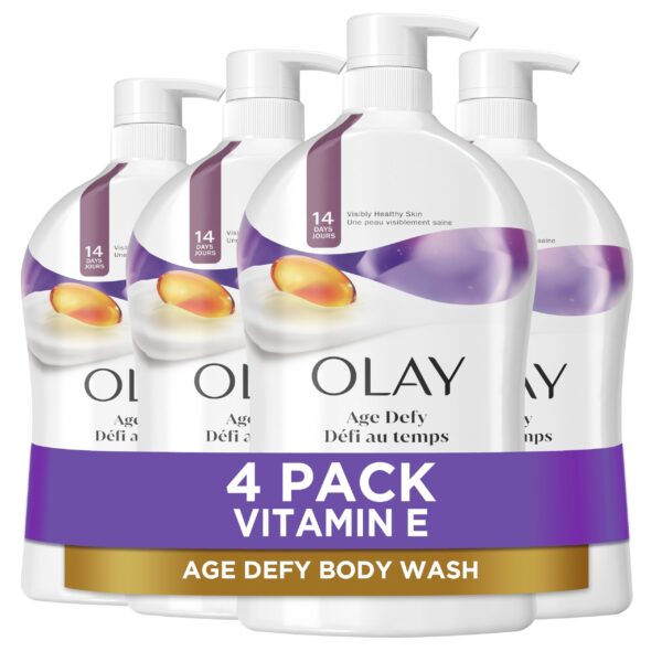 Olay Body Wash Age Defying with Vitamin E (33 oz, 4 Pack)/4pk