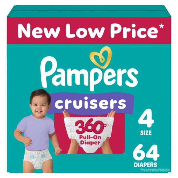 Pampers Cruisers 360 Diapers Size 4 (64 ct)/1pk