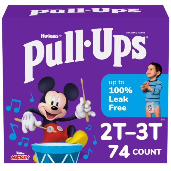 Pull-Ups Boys' Training Pants, Size 2T-3T (74 Count)/1pk