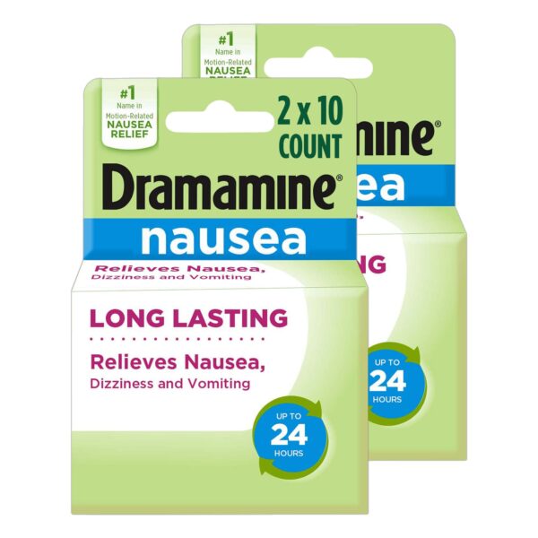 Dramamine Nausea Relief (10 ct, 2 pk)/24pk