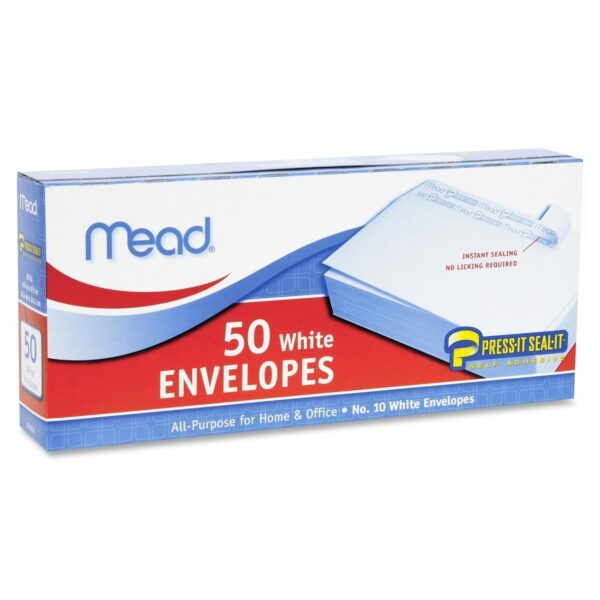 Mead Press-It Seal-It Envelopes #10 (100 ct)/24pk