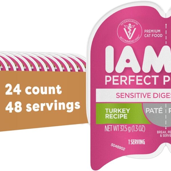 Iams Wet Cat Food Sensitive Turkey (2.6 oz Twin Pack)/24pk