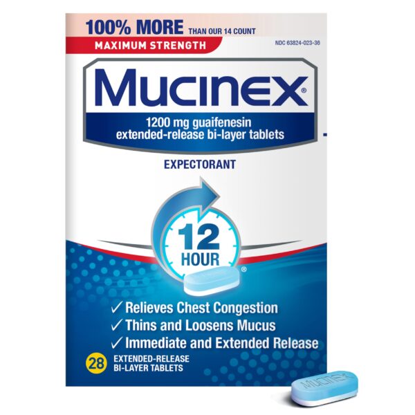 Mucinex Tablets (28 Count)/24pk