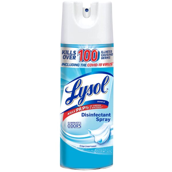 Lysol Disinfectant Spray Crisp Linen (12.5 oz)/12pk